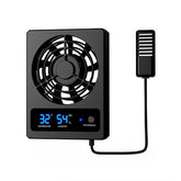 Nomoy Temperature and Humidity Sensor Fan Dehumidifier Ventilation Fan for Reptile Enclosure Terrarium Celsius Version
